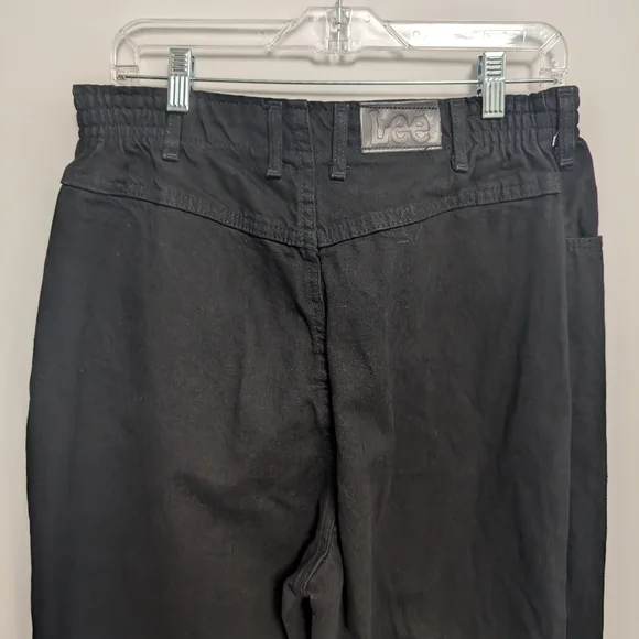 Vintage NWOT Lee Black Baggy Denim Jeans - Picture 7 of 8